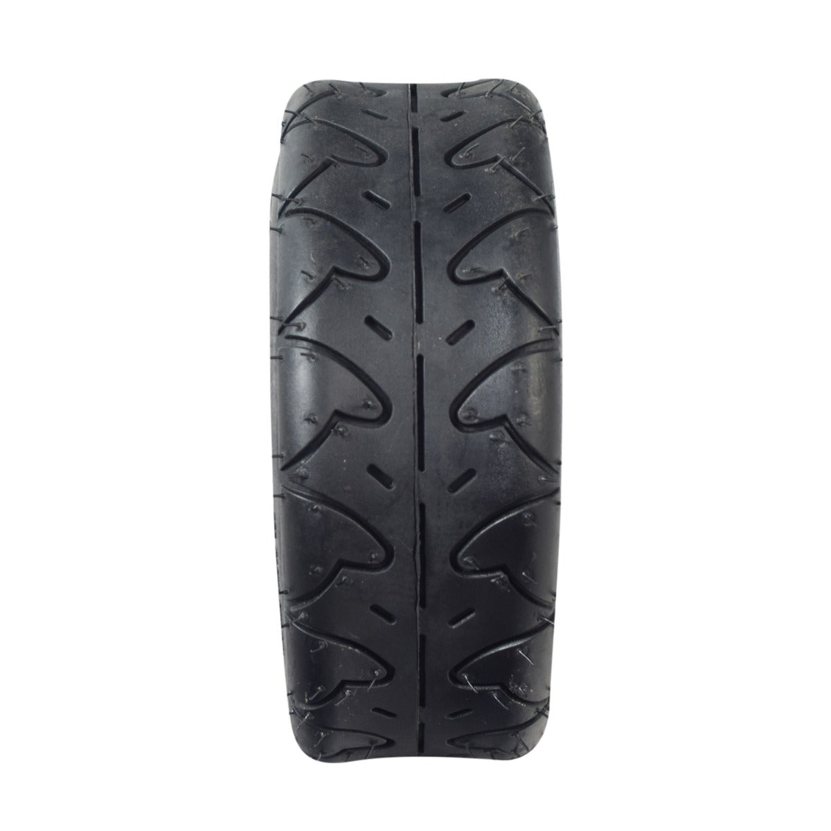 200x75 Scooter Tire with QD122 Tread, close-up showing detailed tread pattern, suitable for Bladez gas and electric scooters.