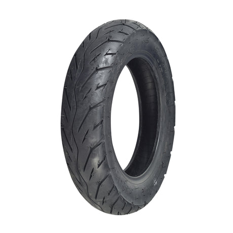 3.50-10 (100/90-10) Tubeless Scooter Tire with QD004 tread for TaoTao CY50-A, featuring a thin tread design suitable for street use.