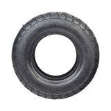 4.10/3.50-6 (90/90-6) Rear Tire for the Razor Rebellion Chopper, featuring a detailed circular tread pattern, suitable as a replacement for various models, available with an optional inner tube.