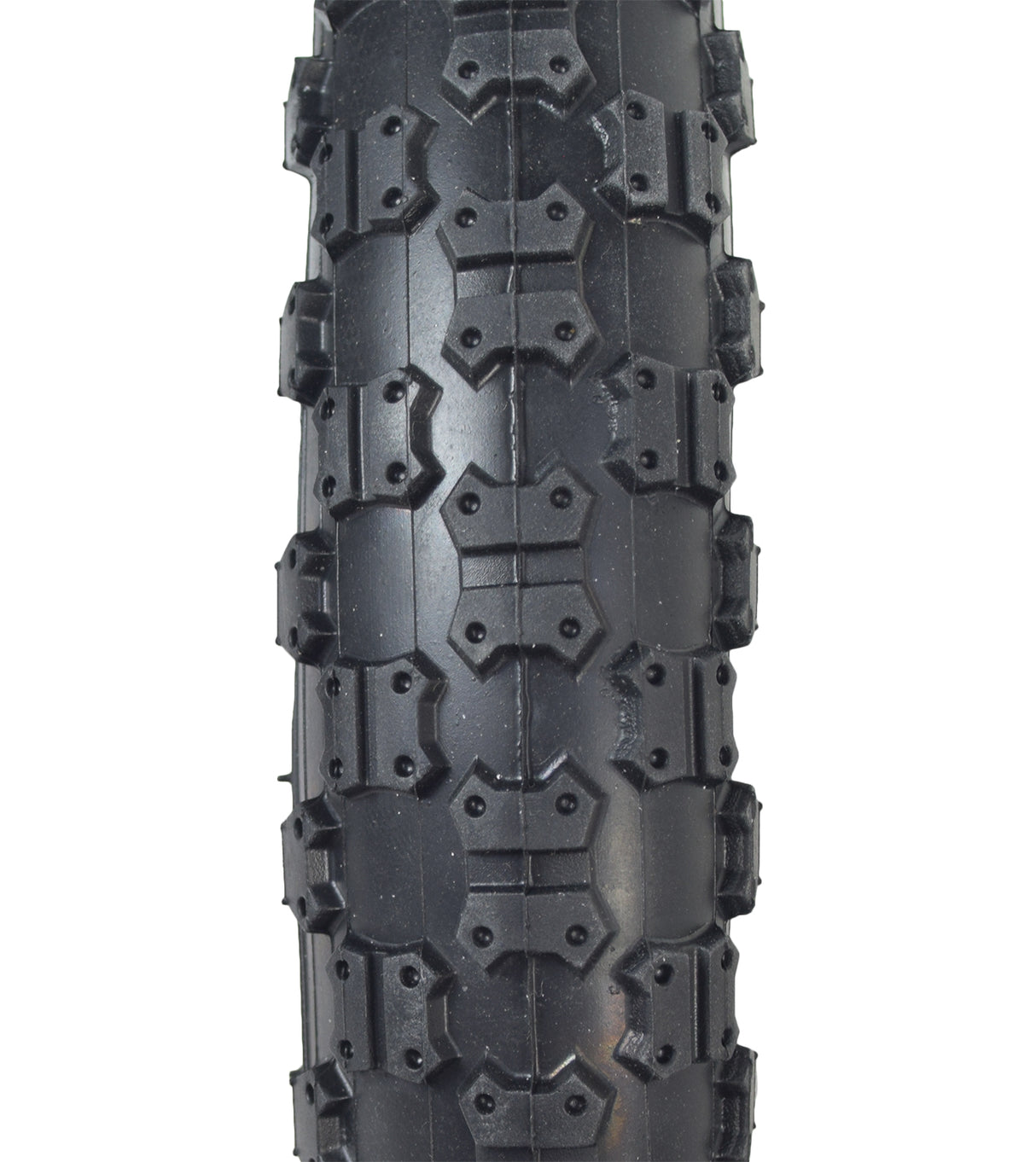 12-1/2x2-1/4 / 12x2-1/8 (57-203/62-203) Scooter Tire with TL603 Knobby Tread, showcasing a close-up of the patterned tread and sidewall markings for compatibility.