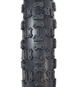 12-1/2x2-1/4 (57-203/62-203) Tire and Tube Set with Knobby Tread for Kick Scooters, showcasing a black tire with prominent knobby tread pattern.