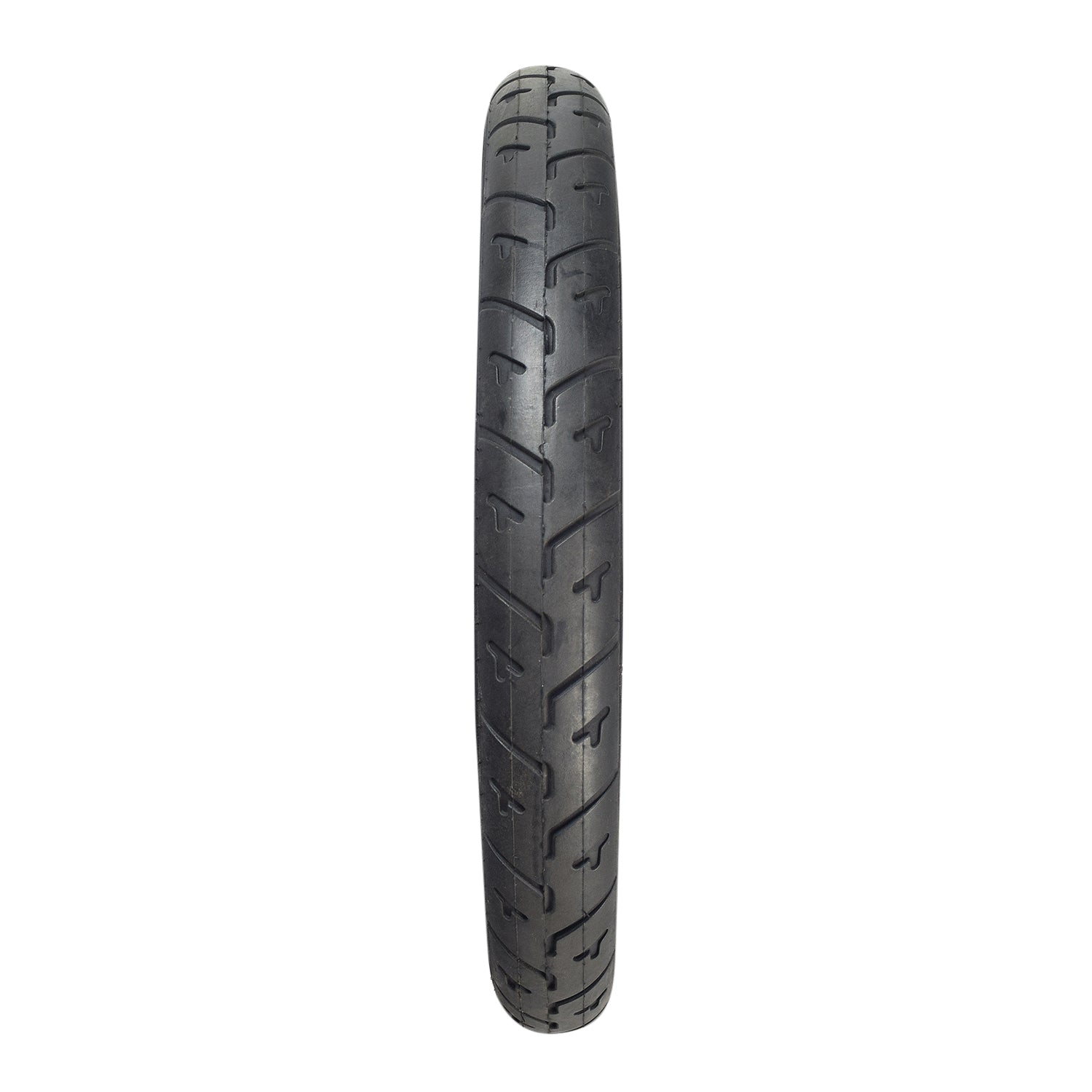 14x1.50 (40-254) Tire with Q209 Tread for the Razor Mini Chopper, showing a close-up of the black tire's shallow siped tread pattern.