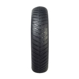 12-1/2x3.0 Tire with V-Groove Street Tread for the Schwinn S500 Scooter, showcasing a close-up of the black tire's chevron tread pattern, providing excellent grip on hard-paved surfaces.