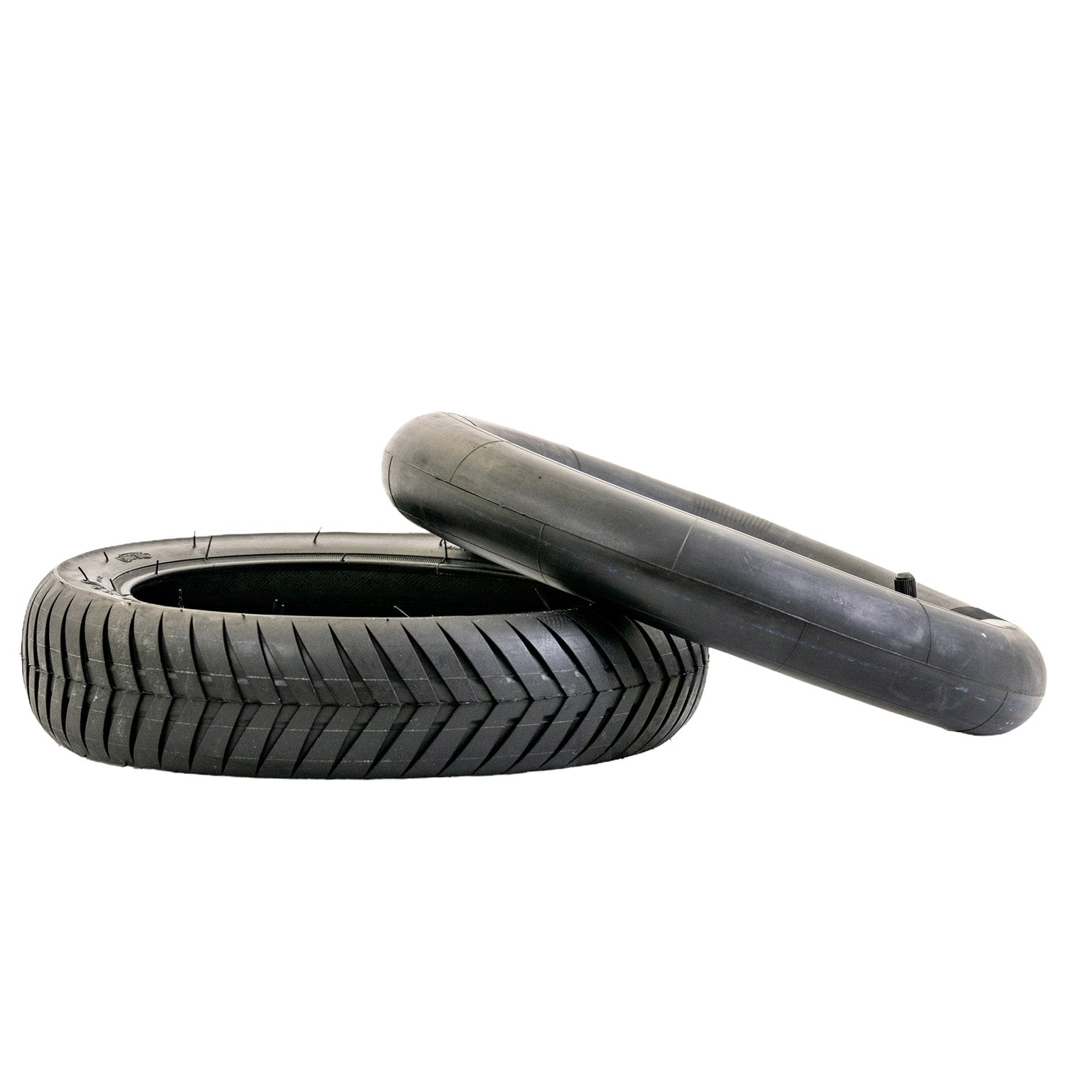 12-1/2x3.0 Tire with V-Groove Q212 Tread for Currie & Schwinn Scooters, featuring a close-up of the V-grooved tread pattern, ideal for enhanced grip on hard-paved surfaces.