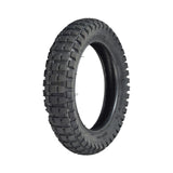 12-1/2 x 2.75 Dirt Bike Tire and Tube Set for Razor MX350 & MX400, featuring a knobby tread pattern, close-up view highlighting its robust synthetic rubber construction and detailed tread design for enhanced grip.