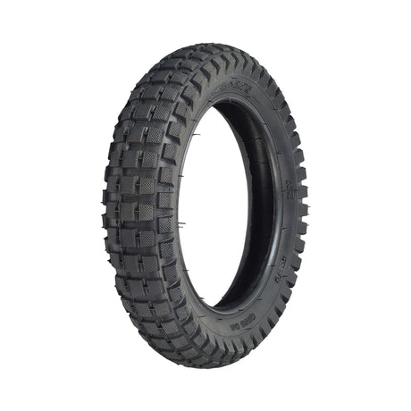 12-1/2x2.75 tire with knobby tread for Hyper HPR 350 Electric Motorcycle, showcasing detailed tread pattern, suitable for off-road use, available with optional inner tubes for enhanced performance.