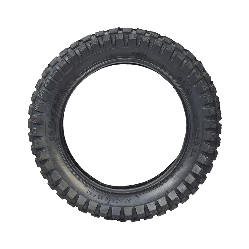 12-1/2 x 2.75 Dirt Bike Tire and Tube Set for Razor MX350 & MX400, featuring a knobby tread pattern, perfect for off-road use. Ideal for Razor MX350, MX400, and other scooters.