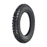 3.00-10 Tire with Knobby Tread for 49cc, 50cc, & 70cc Dirt Bikes, showing a close-up view highlighting the knobby tread pattern, suitable for mini dirt bikes.