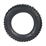 Black 3.00-10 knobby tread tire for 49cc, 50cc, and 70cc dirt bikes. Ideal for mini dirt bikes from brands like Coolster, Baja Motorsports, Honda, and Yamaha.