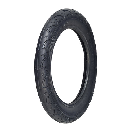 12-1/2x2-1/4 (57-203/62-203) Scooter Tire with Q203 Tread, featuring distinct radiating grooves for enhanced traction, perfect for various electric recreational scooters.