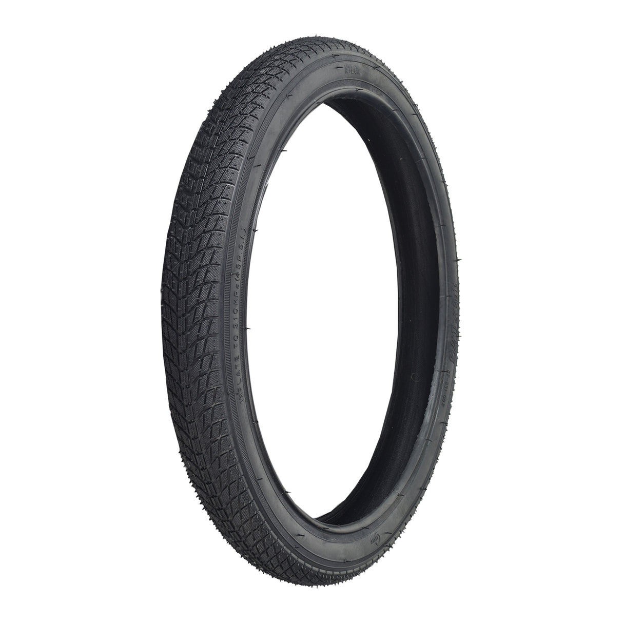 16x1.75 pneumatic tire for Razor E500S & Rebellion Chopper Scooters, featuring a distinct tread pattern with radiating shallow grooves for optimal traction on various surfaces.