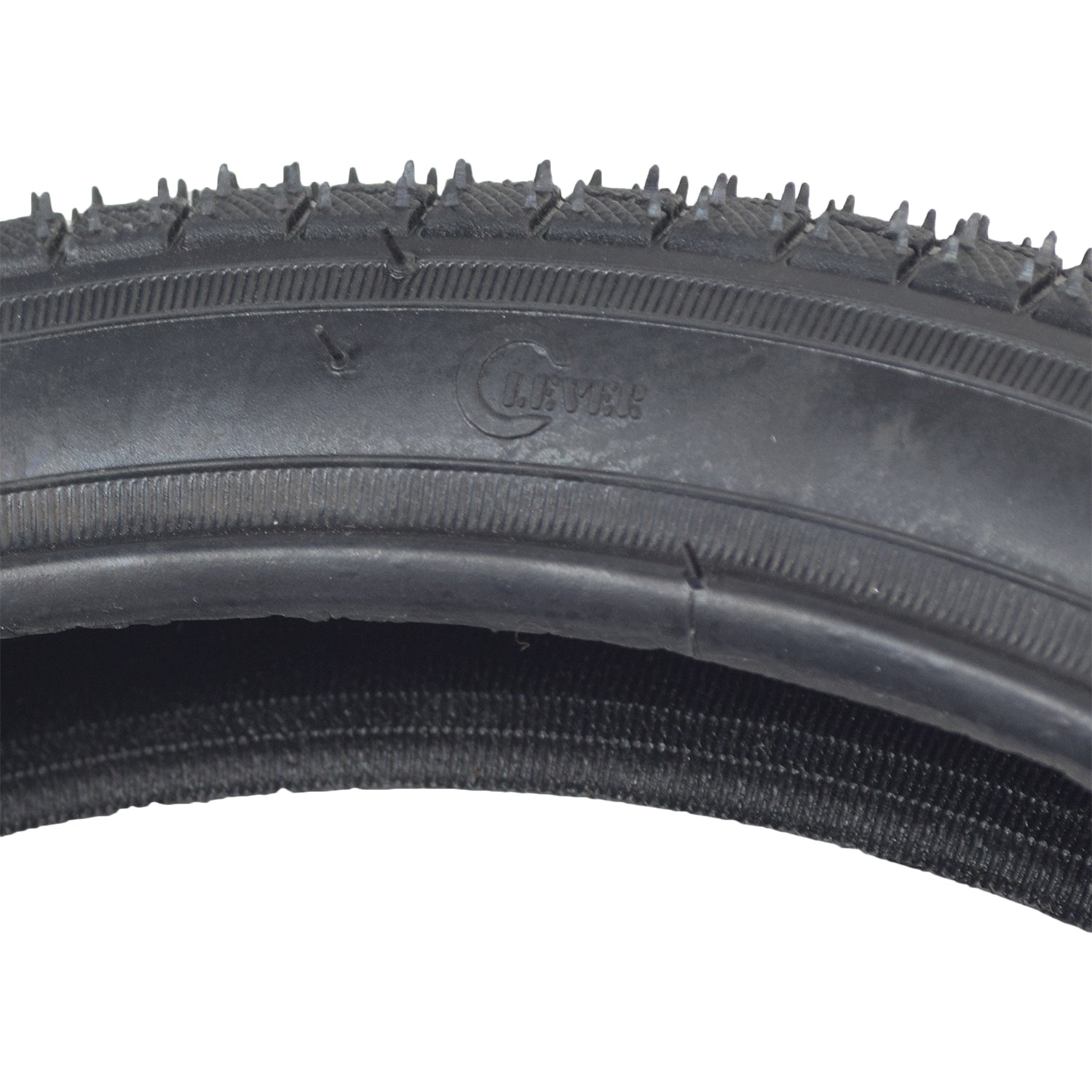 16x1.75 Pneumatic Tire for Razor E500S & Rebellion Chopper Scooters, featuring spikes and radiating shallow grooves for excellent traction on various surfaces.