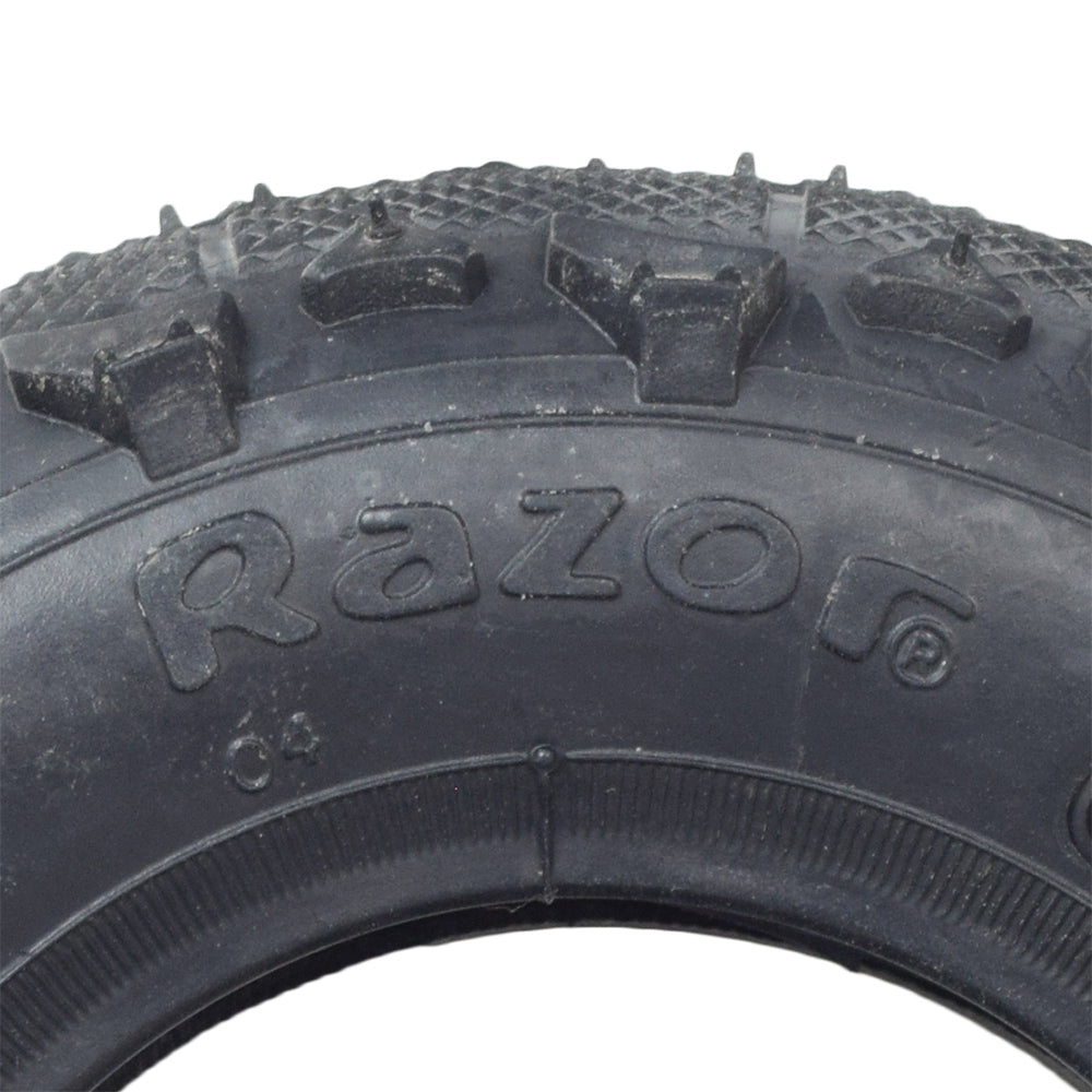 Close-up of the 200x50 (8x2) Tire with KF914 Tread for the Razor Dune Buggy, highlighting detailed tread pattern and rubber texture.