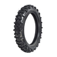 90/100-14 (3.00/4.10-14) Rear Tire with Knobby Tread for the Baja Dirt Runner (DR90) Dirt Bike, showcasing deep treads and robust sidewall construction for enhanced off-road performance and corner handling.