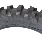 90/100-16 Trakmaster II Dirt Bike Tire with K760 tread, featuring deep, aggressive tread patterns for enhanced performance. Ideal for rear wheels on Baja Dirt Runner 125/150 and many Chinese-made dirt bikes.