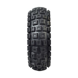 3.00-4 (10x3, 260x85) Off-Road Tire and Tube Combo for Avigo Extreme Dirt Rider SC 3500 & Surge 36 Volt Off-road Electric Scooter, featuring a distinct square tread pattern for enhanced grip.