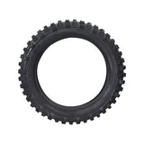 3.00-12 (80/100-12) Tire with JK620 Knobby Tread for Baja, Coolster, & Honda Dirt Bikes, featuring a durable black rubber with prominent treads, suitable for 70cc mini dirt bikes.