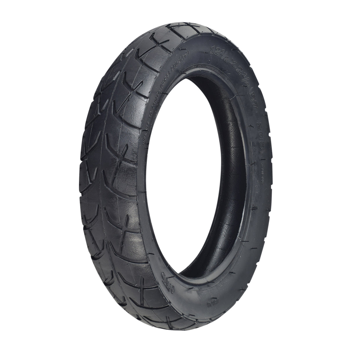 12-1/2x2-1/4 Wide Tread Tire for Dynacraft Hello Kitty & Surge 24 Volt City Scooters, featuring a robust black tread pattern designed for enhanced grip and durability on various scooter models.