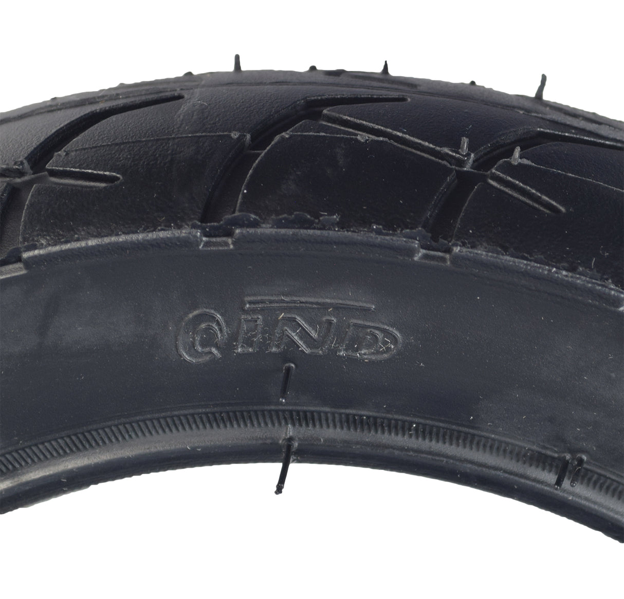 Close-up of a 12-1/2x2-1/4 Tire for the Razor RSF350 Electric Sport Bike, showcasing its wide tread and robust design suitable for electric scooters.