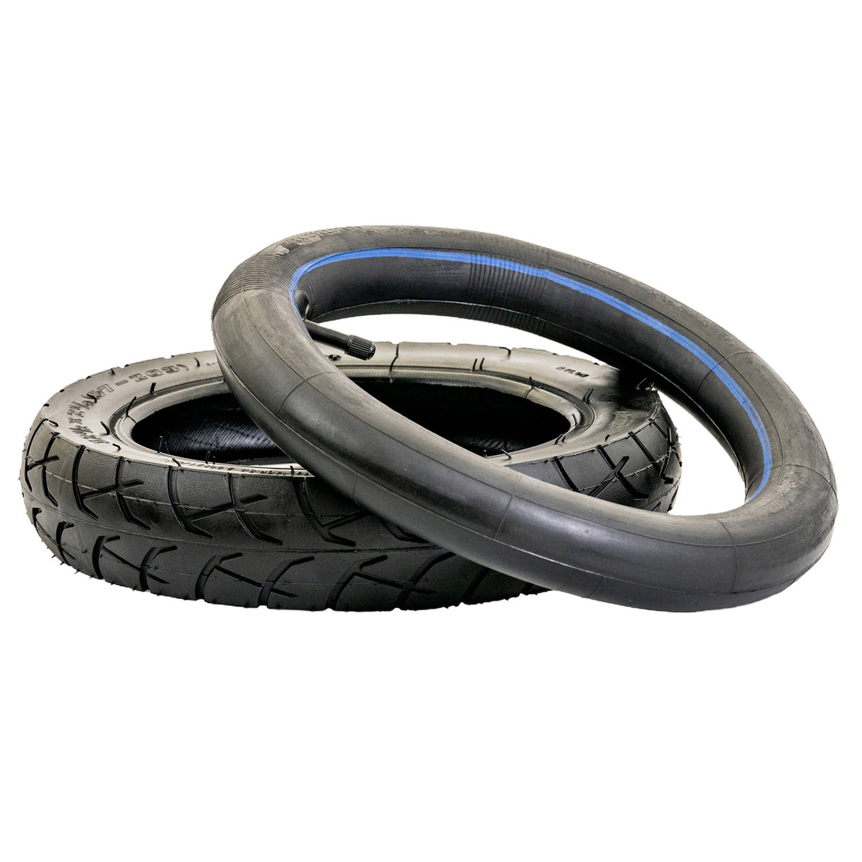 12-1/2x2-1/4 Wide Tread Tire for Dynacraft Hello Kitty & Surge 24 Volt City Scooters, showing two stacked tires with detailed tread patterns, ideal for enhanced grip on various scooters.