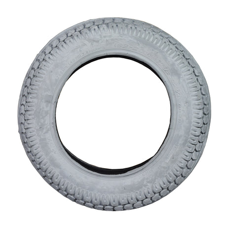 12-1/2 x 2-1/4 Gray Pneumatic Mobility Tire with K469 Knobby Tread, showing a circular tire with a knobby tread pattern, suitable for mobility scooters and power chairs.