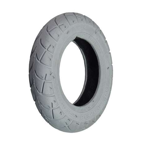 6 x 1-1/4 (150x30) Pneumatic Mobility Tire with K671 Slick Tread featuring a hole in the center and visible tread grooves, designed for scooters, power chairs, and wheelchair casters.