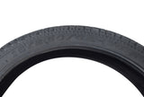 16x2.50 Pneumatic Tire for eWheels EW-36 & EW-36 Elite Scooters, showcasing a close-up of the black tire with directional tread pattern and embossed numbers on the sidewall.