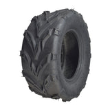 16x6-8 Rear Tire for the Coleman KT196 Go-Kart featuring a bold V-tread pattern, designed for optimal traction on loose surfaces like mud, sand, and gravel.