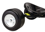 Rear Drift Wheels for the Razor DXT Drift Trike (Set of 2) featuring black, slick treadless 10 tires with silver rims, designed for enhanced drifting performance on the non-electric Razor DXT Drift Trike.