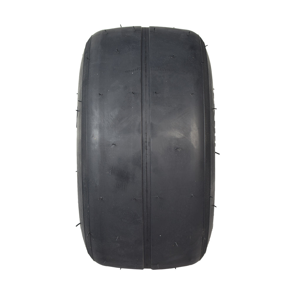 Rear Drift Wheel for the Razor DXT Electric Drift Trike (Blemished) featuring a treadless, slick black tire with visible spikes and holes, designed for enhanced drift performance on electric models.