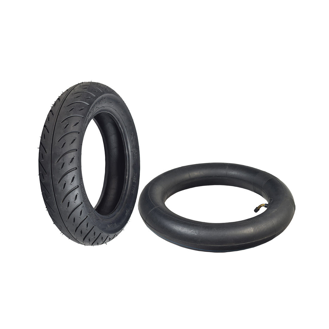 3.00-10 (100/80-10) Tire & Tube Set with KF853 Tread for Razor RSF650, featuring a low-siped directional tread and an included inner tube.