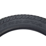 Close-up of the 16x2.50 (64-305) Tire for X-Treme Electric Scooters & Bikes, showcasing its all-season tread pattern and directional arrows on the sidewall for proper mounting direction.