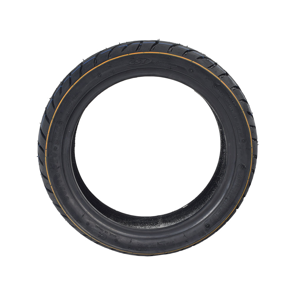 90/70-10 Tubeless Pneumatic Tire for eWheels EW-36 & EW-36 Elite Scooters, featuring a shallow-siped street tread ideal for enhanced speed and maneuverability on both front and rear rims.