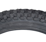 16x2.125 Bicycle Tire with K905 K-Rad Tread, close-up showing detailed tread pattern, ideal for replacing your old bike tire.