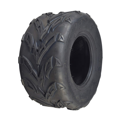 16x8.00-7 V-Tread ATV & Go-Kart Tire, showcasing an aggressive V-tread pattern for superior traction on mud, grass, and hard-packed dirt. Ideal for small engine ATVs and go-karts.