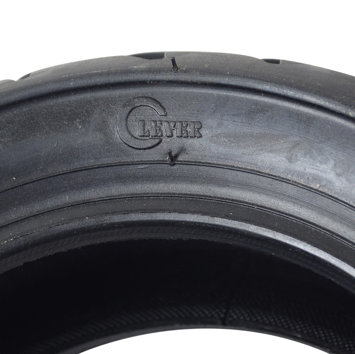 Close-up of a 90/65-6.5 Pocket Bike Tire, featuring a shallow-siped street tread, ideal for X-Treme XP-700 and XP-489 models.