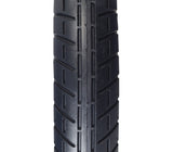 10x2 Pneumatic Whitewall Tire for the Razor Pocket Mod Petite, featuring a retro-style whitewall side and shallow-siped street tread, designed to evoke the classic look of Euroscooters.