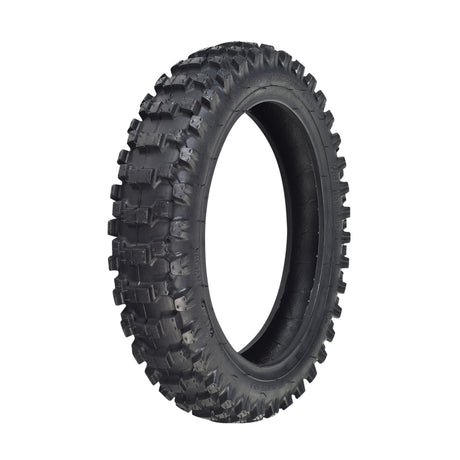 2.50-10 Dirt Bike Tire for MotoTec Demon & MT-Dirt-500 with directional knobby tread.