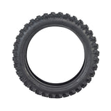 2.50-10 Dirt Bike Tire for MotoTec Demon & MT-Dirt-500 Dirt Bikes, featuring a directional knobby tread pattern.