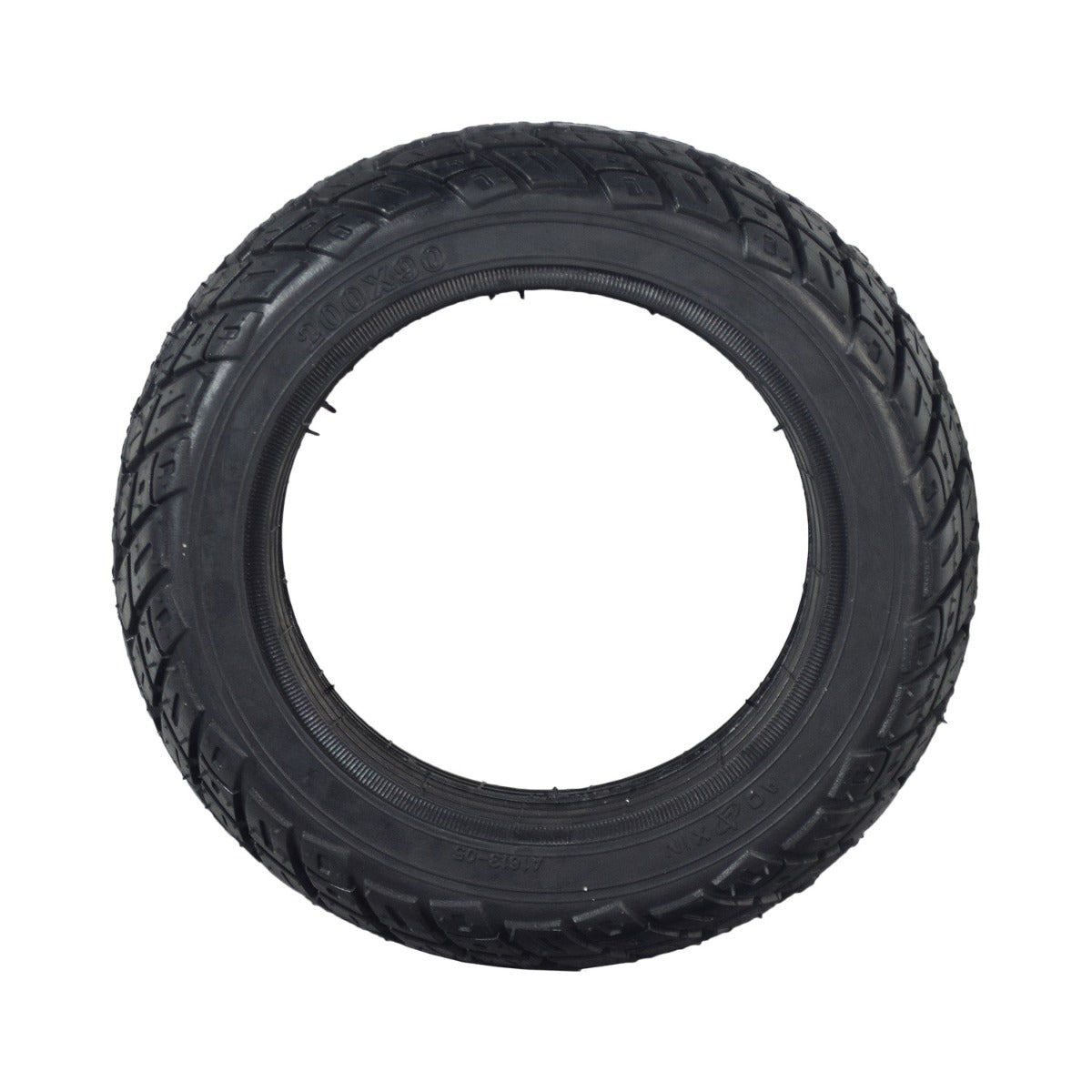 8.5 (200x90) solid tire for hoverboards, featuring durable, flat-free synthetic rubber with all-terrain knobby tread, designed for models like the Gyroor Warrior G2. Tire only, rim not included.