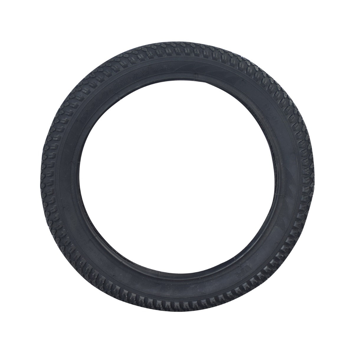 14x2.125 Knobby Tire for the Gyroor C3 Electric Bike, featuring close-up of knobby treads suitable for various terrains, shown on a white background.