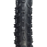 20x4 Knobby Fat Bike Tire, featuring prominent meaty knobs for superior traction and cornering, showcased in a close-up shot highlighting the tire's rugged texture and detailed tread pattern.