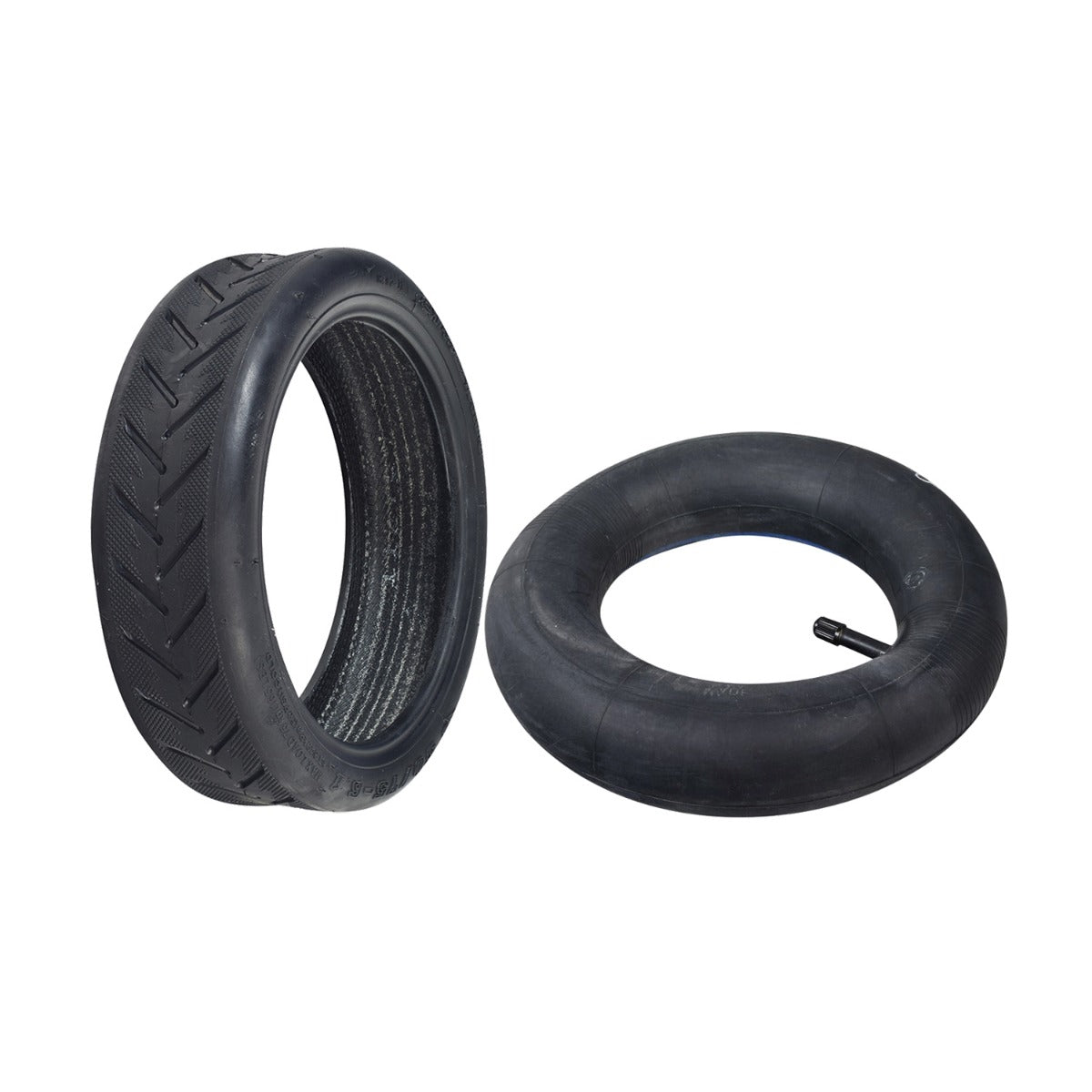 50/75-6.1 Pneumatic Tire for GOTRAX Electric Scooters, featuring a black tire with visible tread and optional inner tube for enhanced ride comfort.