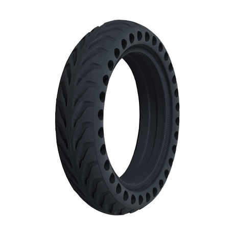 8.5 x 2 Solid Honeycomb Tire for the Hover-1 Journey Electric Scooter, showcasing black tread with open holes around the radius for shock absorption and flat-free performance.