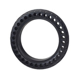 8.5 x 2 Solid Honeycomb Tire for Scooters featuring multiple open holes for shock absorption, ensuring flat-free performance.