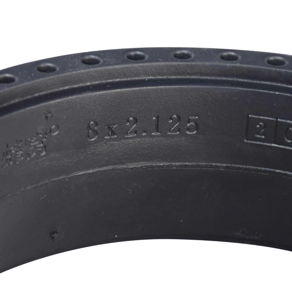 8 x 2.125 Honeycomb Hub Motor Tire for Ninebot by Segway ES Series Electric Scooters, featuring a black rubber tire with a honeycomb structure designed to absorb bumps for a smoother ride.