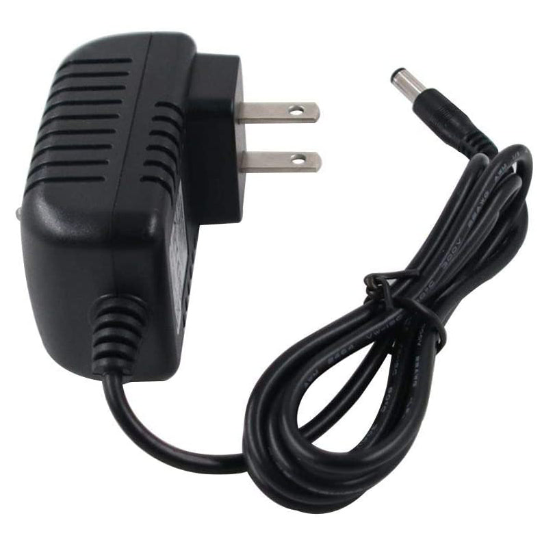 6 Volt 0.5 Amp Coaxial Battery Charger for Best Choice Products 6V Ride-On Toys, featuring a black power cord with a male coaxial plug connector and a close-up of the power adapter.