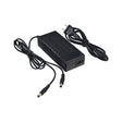 29.4V 1.5A Lithium Battery Charger with Dual Coaxial Output for Hovershoes, featuring a black power cord with a rectangular box and plug, designed for Li-ion battery packs.