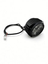 Round black LED headlight with wiring lead for the Hiboy DK1