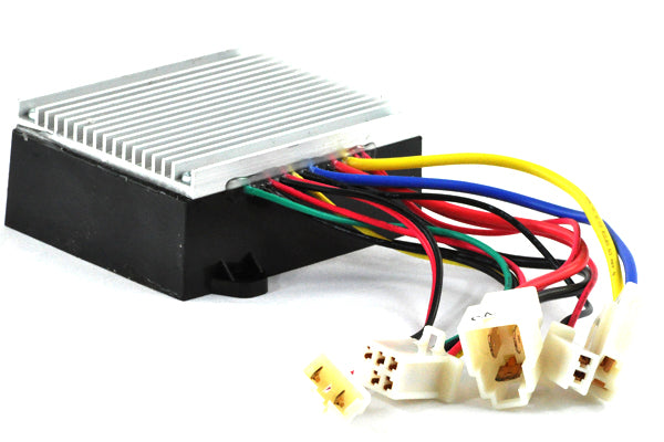 Control module 201C6-3A / HB2430TYD-FS for Razor Dirt Quad, featuring a black box with colorful wires extending from it, essential for versions 1-10.